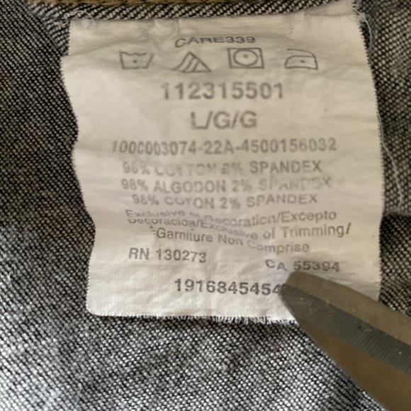 Wrangler Pearl Snap Shirt, Large - Picture 6 of 9